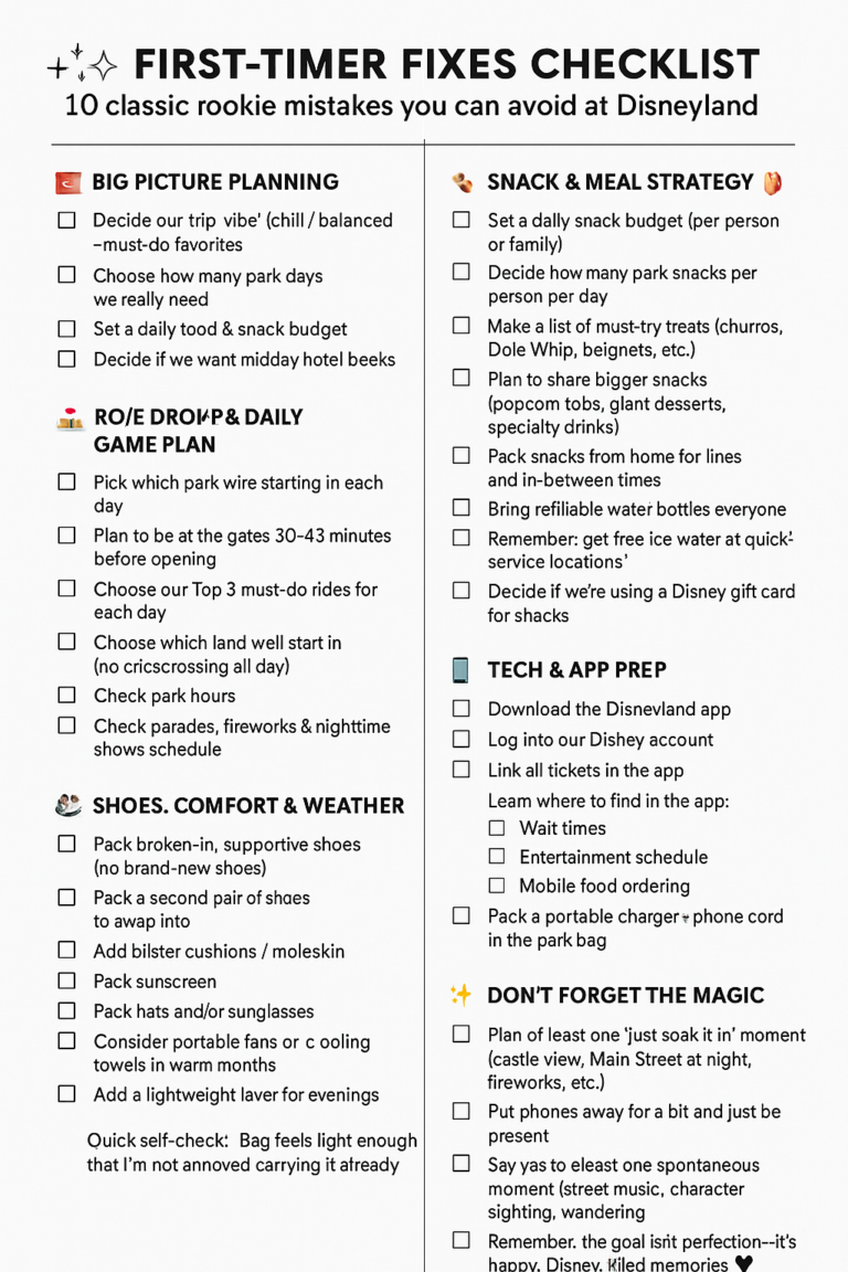 “10 Things First-Timers Always Regret (So You Don’t Have To)”Common mistakes + your fixes.